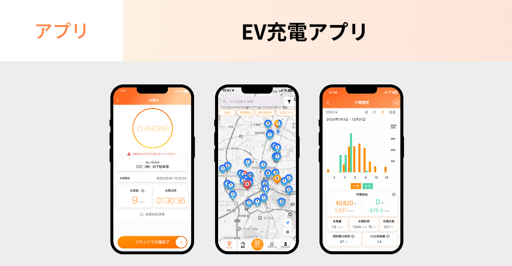 EV充電アプリ